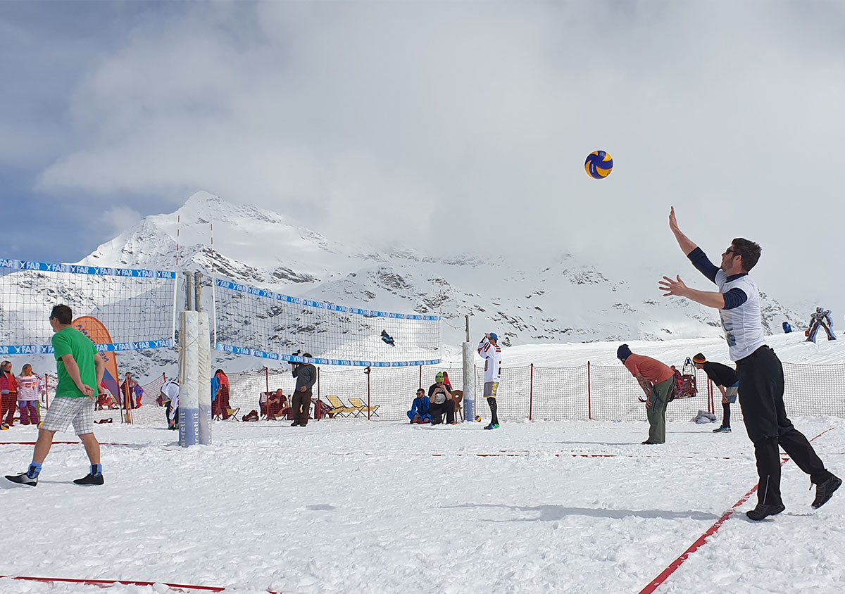 Snow volleyball w Santa Caterina